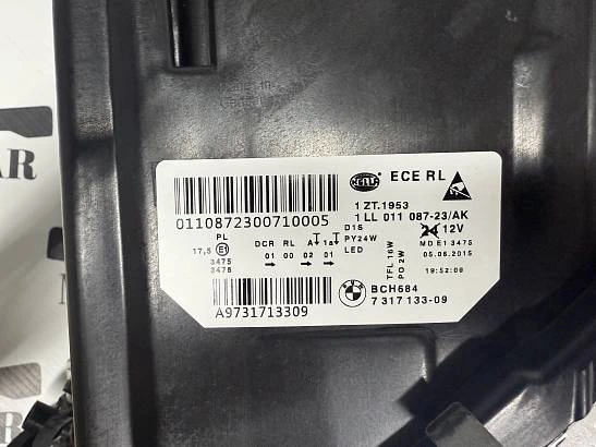 Фара левая BMW 5 series F10 2013-2017 Рестайлинг Led